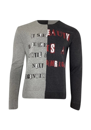Valentino Garavani Pre-Owned Jamie Reid Punk Poem abstract-print crew-neck sweatshirt - Grey