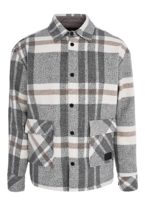 Gaelle plaid long-sleeve shirt - Grey