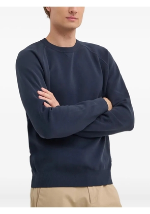 LIU JO long-sleeve logo-plaque sweater - Blue