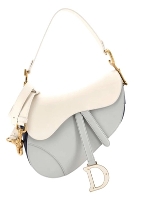 Christian Dior Pre-Owned Saddle Handbag with Strap Leather Medium shoulder bag - Blue