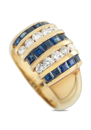 LB Exclusive diamond and sapphire ring - Gold