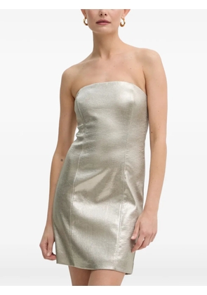 Patrizia Pepe strapless mini dress - Silver