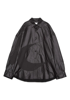 Yoshiokubo abstract-print shirt - Black