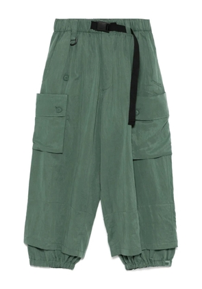 Y-3 faded twil trousers - Green
