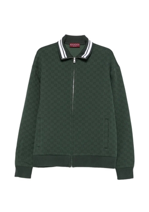 Gucci logo-pattern jacket - Green