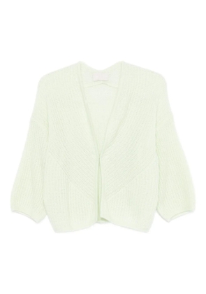 Hemisphere open-knit cardigan - Green