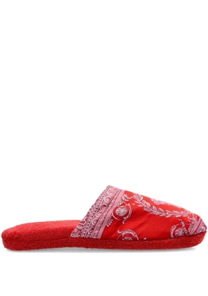 Versace Barocco-print slippers - Red