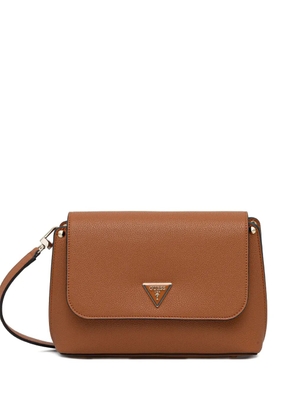 GUESS USA logo-plaque crossbody bag - Brown