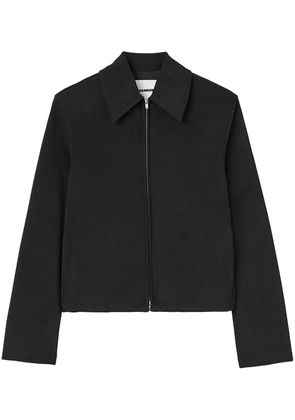 Jil Sander zip-up shirt jacket - Black