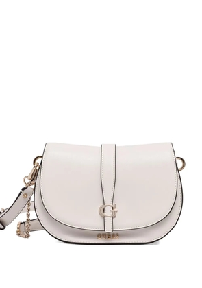 GUESS USA logo-plaque crossbody bag - White