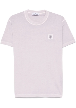 Stone Island organic-cotton jersey T-shirt - Purple