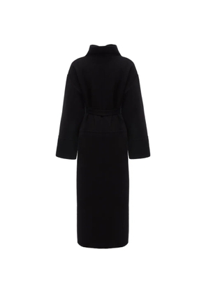 ANNAFOXY Noir Classique belted coat - Black
