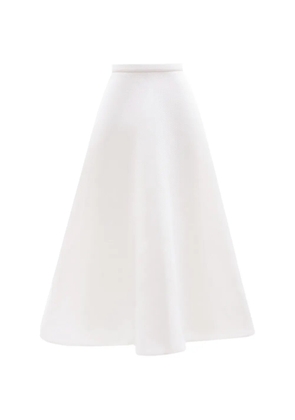 Gemy Maalouf flared midi skirt - White