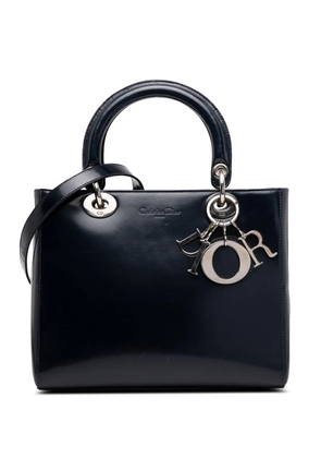 Christian Dior Pre-Owned 2000-2025 Medium Glazed Calfskin Lady Dior satchel - Blue
