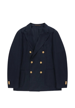 slowear double-breasted blazer - Blue