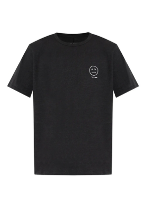 rag & bone logo-embroidered T-shirt - Black