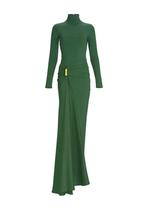 Silvia Tcherassi Lena mock-neck maxi dress - Green