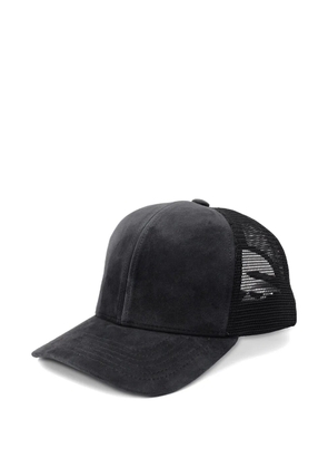 James Perse suede baseball hat - Grey
