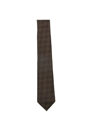 Emporio Armani patterned tie - Brown