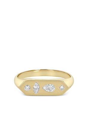 Zoë Chicco 14K yellow gold Hexagon diamond ring