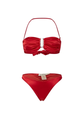 PARAMIDONNA Alice tie-detail bikini - Red