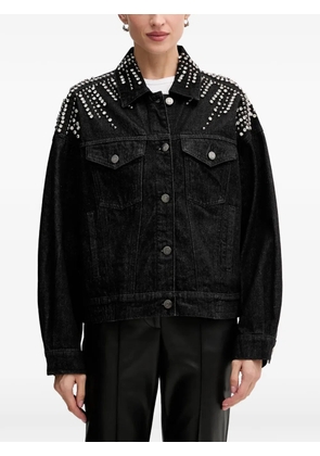 Gestuz embellished denim jacket - Black