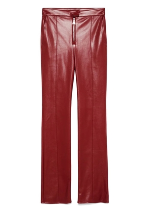 Patrizia Pepe faux-leather trousers - Red