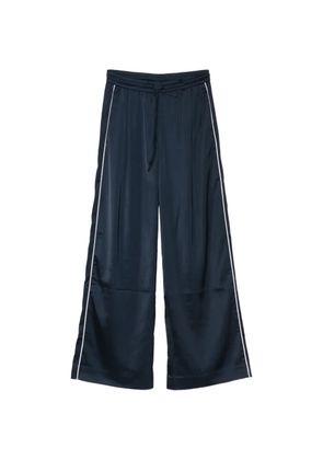 Gestuz drawstring stripe trousers - Blue