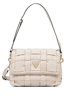 GUESS USA Marion quilted logo cross body bag - Neutrals