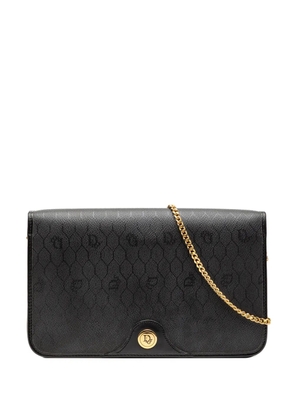 Christian Dior Pre-Owned 20th Century Honeycomb Coated Canvas Chain crossbody bag - Black