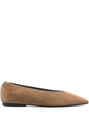 TOTEME suede ballet flats - Neutrals
