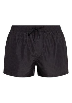Balmain drawstring-fastening swim shorts - Black