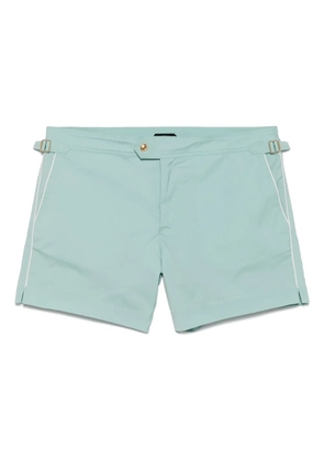 TOM FORD contrast-trim swim shorts - Blue