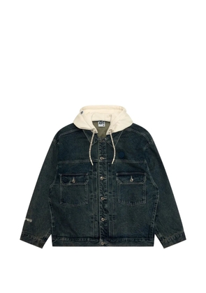 AAPE BY *A BATHING APE® hooded denim jacket - Blue