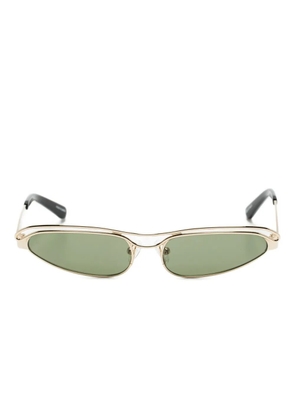 Linda Farrow rectangular frame sunglasses - Gold