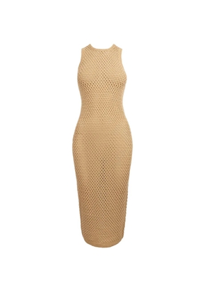 KITH Lyra crochet knit midi dress - Neutrals