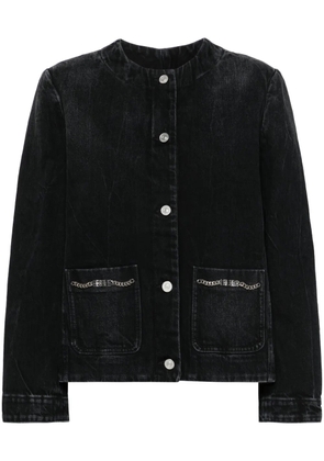 Givenchy chain-detailing denim jacket - Black