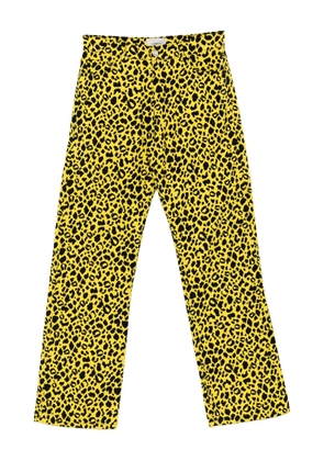 Coperni leopard-print jeans - Yellow