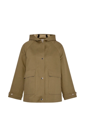 Yves Salomon hooded two-tone jacket - Neutrals