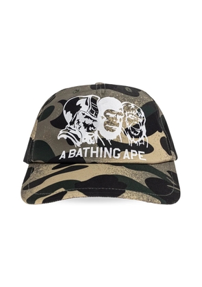 A BATHING APE® camouflage-print baseball cap - Green