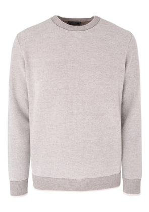 Peserico ribbed trim sweater - Neutrals