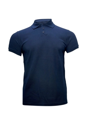 Saint Laurent Pre-Owned embroidered-logo polo shirt - Blue