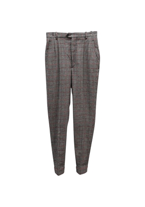 Isabel Marant Vintage check-pattern trousers - Grey