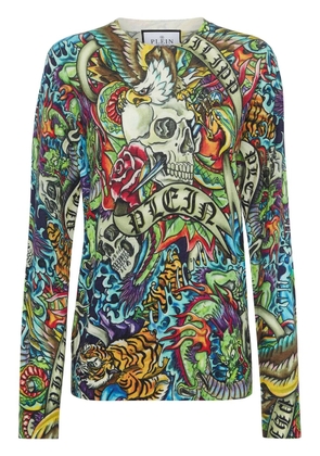 Philipp Plein Tattoo jumper - Green