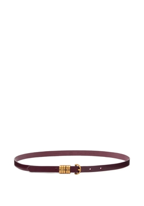 PINKO logo leather belt - Red
