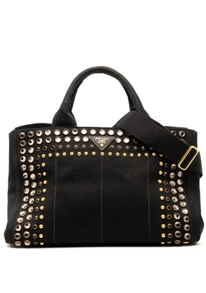 Prada Pre-Owned 2013-2025 Canvas Canapa Bijoux satchel - Black