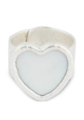 Poison Drop Lab heart-motif ring - Silver