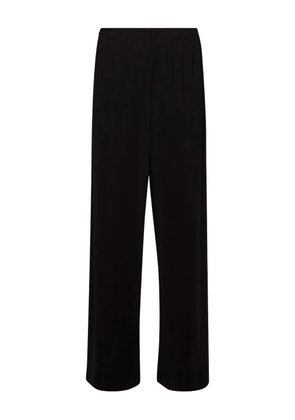 The Row Bellana elastic-waist straight-leg trousers - Black