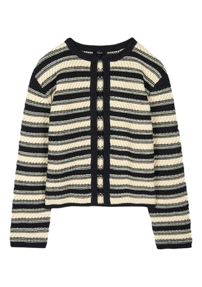 Rails Nelly striped knit cardigan - Black