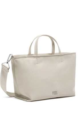 Bimba y Lola medium logo-lettering shoulder bag - Neutrals